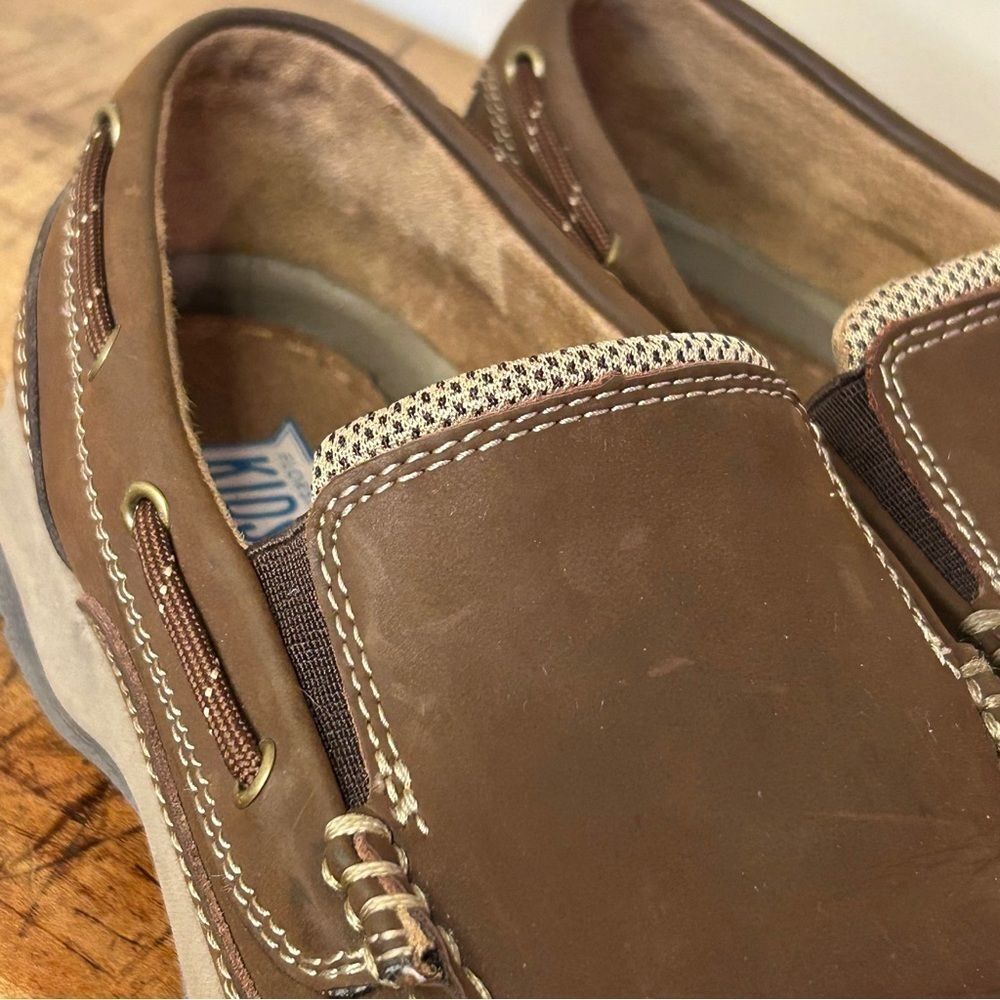 Florsheim kids brown leather loafers shoes boys sz 5 - Picture 8 of 14